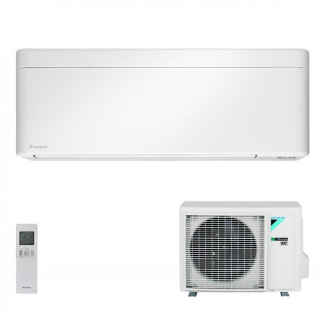 DAIKIN NORDIC (Guaranteed operation down to -25°C) STYLISH White 3 kW FTXTA30BW+RXTA30B Inverter 