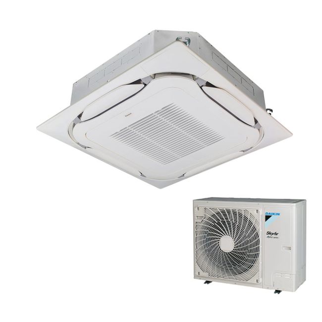 Daikin Ceiling Cassette FCAG100B+RZAG100NV1 (1-phase) Sky Air Alpha series with round flow cassette 