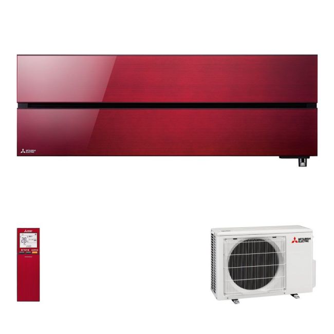 Mitsubishi Electric Kirigamine Style Ruby Red MSZ-LN25VGR+MUZ-LN25VG 9000 Btu/h Inverter Wi-Fi
